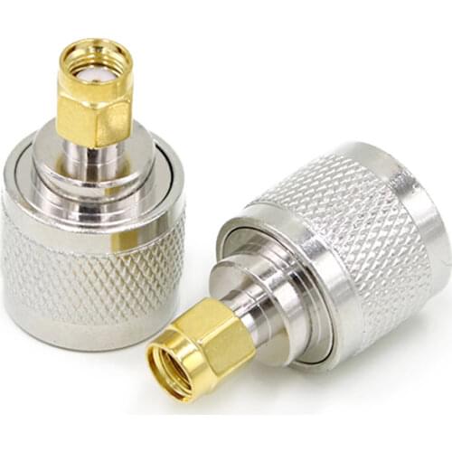 1PC new N male to RP-SMA male plug RF coaxial connector direct nickel-plated adapter for WIFI