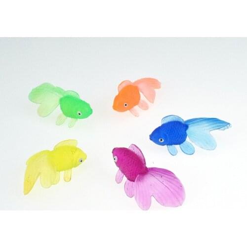 10pcs/set Kids Soft Rubber Gold Fish Baby Bath Toys For Children Simulation Mini Goldfish Water Toddler Fun Swimming Beach Gifts