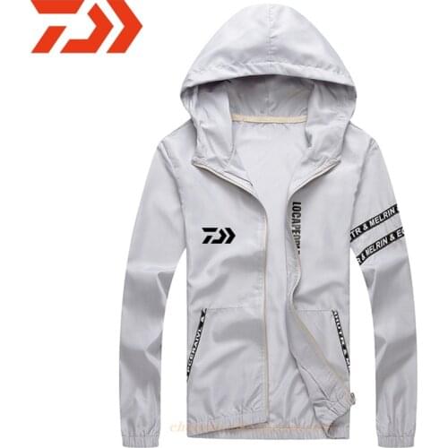2021 Fishing Jacket Men DAIWA Fishing Shirt Sun-Proof Clothing for Fishing Clothes Sunscreen Jacket Breathable Fishing Shirt