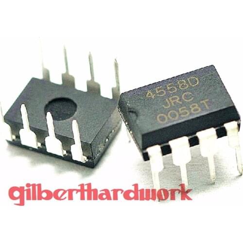 50*Jrc4558D Njm4558D Operational Amplifier Dual Way Dip-8 Straight Pin