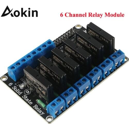 6 Channel Relay Module High Level Trigger 5V 2A Solid State Relay Module for Arduino Duemilanove MEGA2560 MEGA1280 ARM DSP PIC