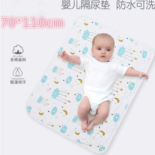 70*110CM Baby Diaper Changing Mat Baby Portable Foldable Washable Waterproof Mattress Travel Mat Reusable Cushion Cover