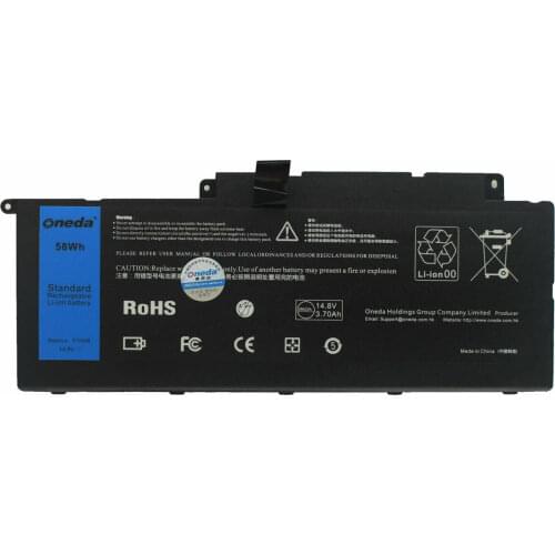 Laptop Battery for DELL Inspiron 15 7000 (7537) F7HVR 062VNH G4YJM T2T3J 4400mAh