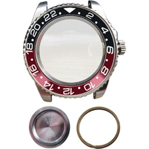 For ETA 2836 40MM Watch Case Back Cover Shell Bezel Kit for MIYOTA 8215 821A for Mingzhu 2813 3804 Watch Movement Repair Parts