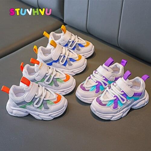 Kids Sneakers Boy Running Shoes 2021 Spring Autumn New Mesh Breathable Baby Toddler Girls Shoes Soft Sole Childrens Sports Shoe