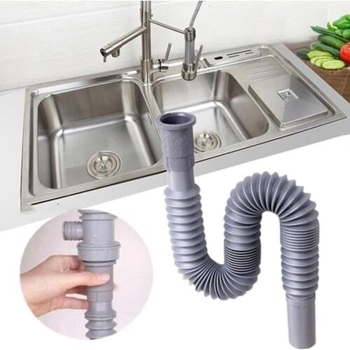 Wash Basin Deodorant Prolong Water Extendable Hose Kitchen Sink Tube Drainage Pipe