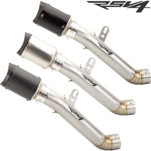 For Aprilia RSV4 2009 to 2020 Motorcycle Slip On Exhaust Middle Link RSV4 Exhaust Link Pipe With Muffler Exhaust Pipe