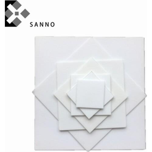 Al2O3 Electrical insulation thin sheet customize 96% aluminum oxide ceramic substrate plate heat sink alumina plate