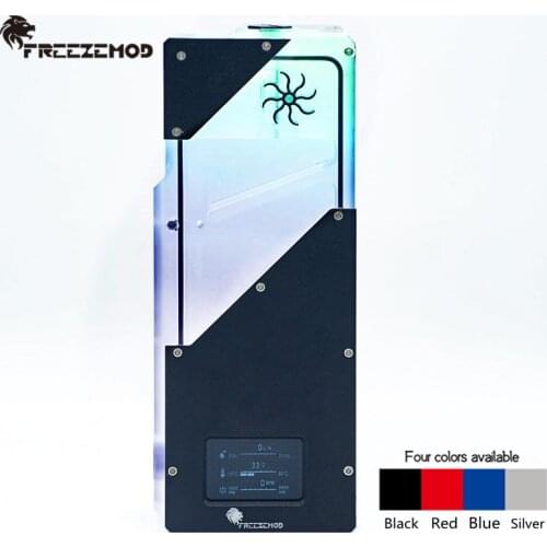 FREEZEMOD PC Water Cooling Intelligent Water Tank Hall Flow Speed RGB Control Porous Position Installation, BOX-ZNSX
