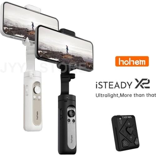 Hohem iSteady X2 Smartphone 3-Axis Gimbal with Remote Control Lightweight Foldable Stabilizer for iPhone/Samsung/Huawei