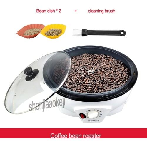 Commercial Coffee bean baking machine Coffee bean roaster machine Non-stick pan Home roasting machine Mini Baking tool 220-240v