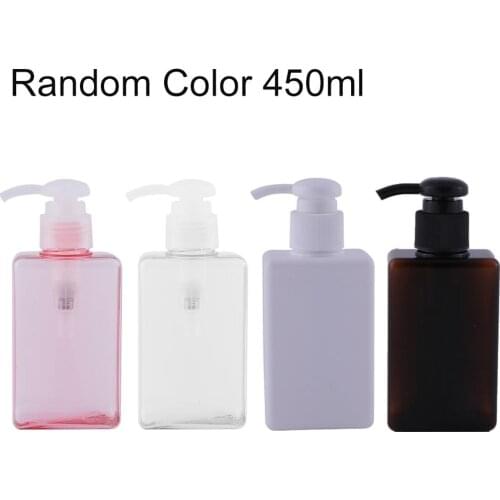 Hot 4Pcs 100/150/250/280/450ml Travel Cosmetic Press Storage Bottle Liquid Dispenser