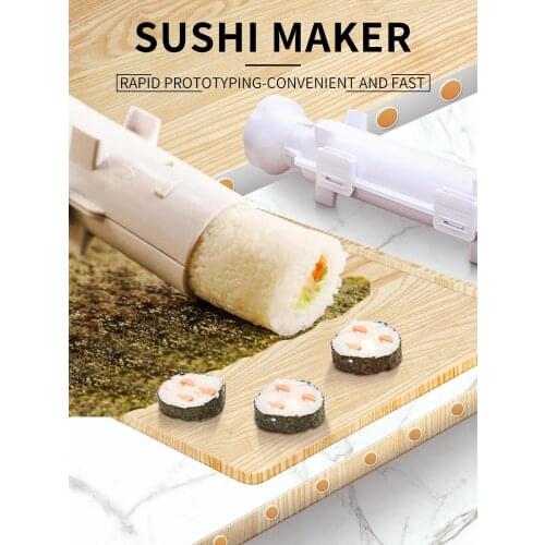 Meijuner Sushi Maker Roller Rice Mold Vegetable Meat Rolling Gadgets DIY Sushi Device Making Machine Kitchen Ware