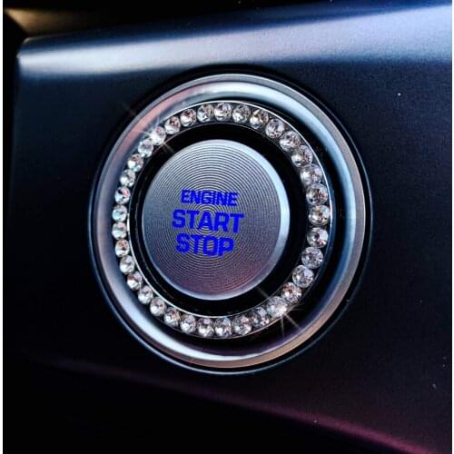 Fashion Crystal Rhinestone Decor Car Engine Start Stop Key Ring for MAZDA CX-3 CX-5 CX5 CX-7 CX-9 MAZDA 3 6 2 ATENZA Axela
