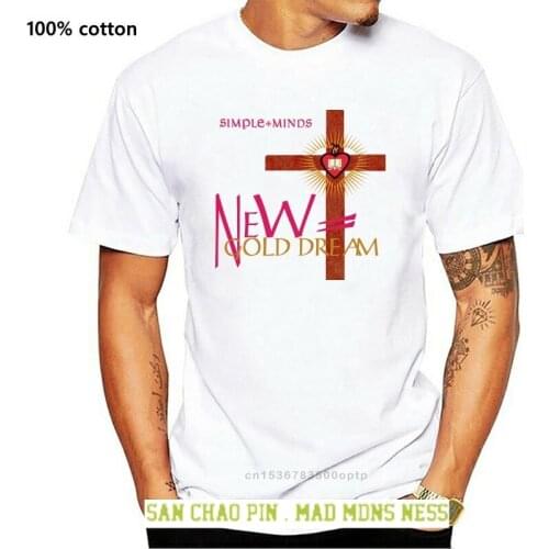 Cotton t-shirt Simple Minds New Gold Dream 81 Men Tee Shirtsman t-shirts