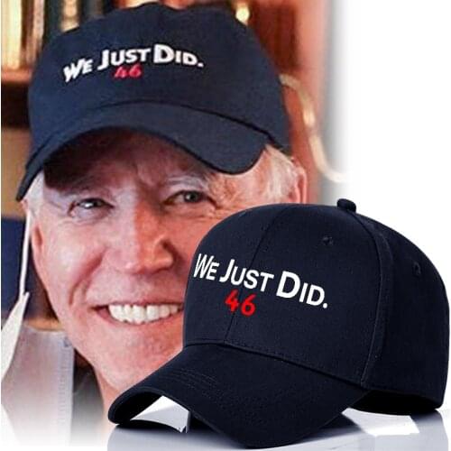 We Just Did Forty Six Joe Biden Baseball Cap With Flag 2020 Joe BIDEN US Presidential Election Hats Drop Shipping Support