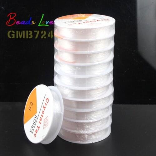 10rolls Transparent Clear Elastic Crystal Cord Beading String Wire Thread For Jewelry Making DIY Necklace Bracelet Accessories