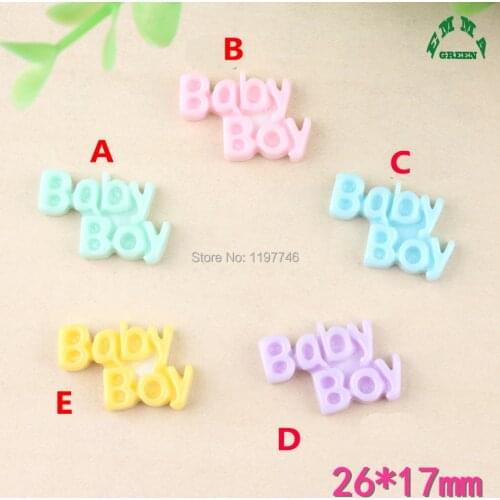 Charms for Slime Baby Boy Charms for Kids Jewelry making 10pcs Resin Cabochon flatback for phone cases Letter charms for kids
