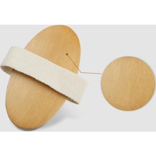 Dry Skin Bath Shower Brush Natural Bristles Spa Brush Scrubber Massager