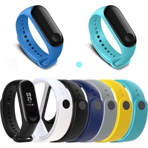 Silicone Strap for Xiaomi Mi Band 3 4 Strap Sport replacement Bracelet Smart watch Wristband for xiaomi Mi Band4 Band3 belt