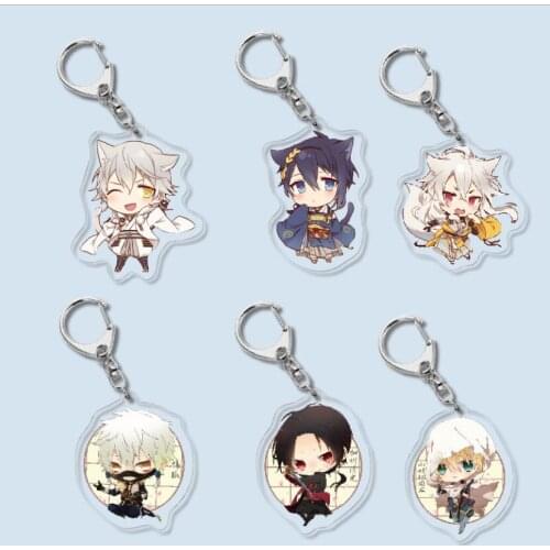 Touken Ranbu Online Mikazuki Munechika Uchiban Anime Acrylic Figure keychain Keyring Decoration Collection Model Toy Gifts