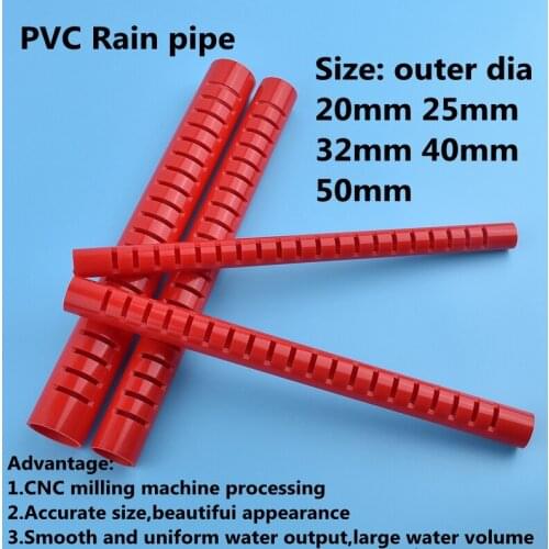 1-2pcs 20~50mm Fish Tank Rain Pipe Drip Water Tube Downcomer Cess-Pipe Aquarium PVC Pipe Filter Accessories Drain Deluge Pipe