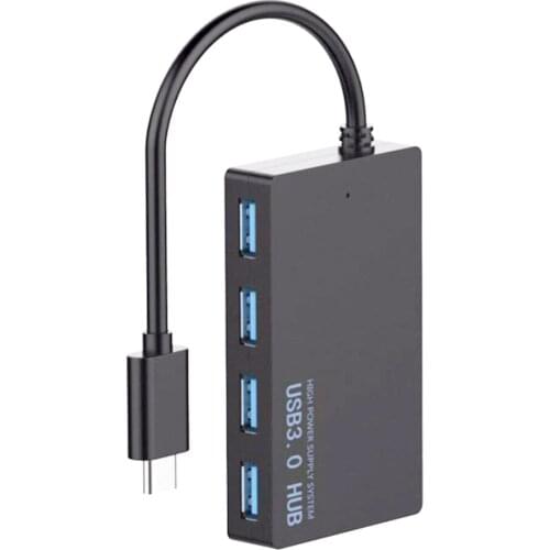 10pcs/lot 4 in 1 USB-C USB 3.1 Type C Hub 4 Port USB 3.0 Hub Adapter for New MacBook