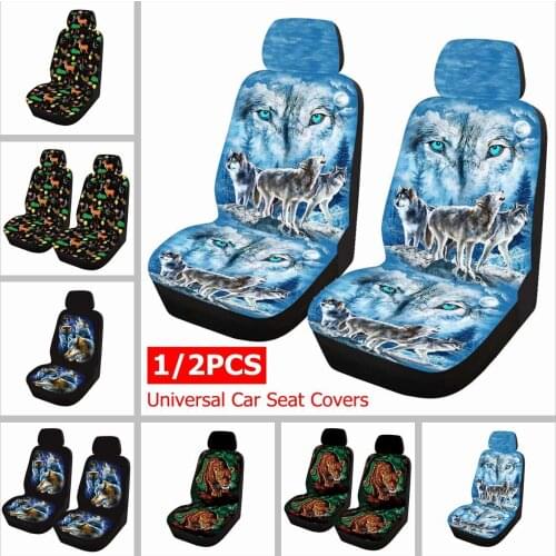2 Set Universal Car Seat Cover Fit Most s Polyester Fabric Automobile Covers Styling Protector