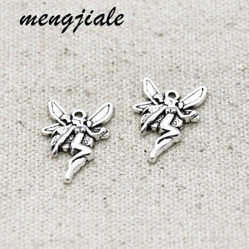 28pcs Hot Sell Alloy Vintage Dancing Fairy Angel Charms For Jewelry Findings Handmade Crafts Supplies
