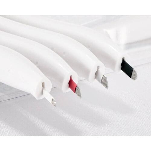 30pcs R3 R5 F7 F11 F12 18U Disposable Microblading Pen Manual Eyebrow Tattoo Tebori Pen Blade Brow Tattoo Tool