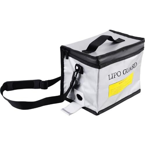 Lipo Battery Safe Bag 215*145*165mm Fireproof Explosionproof Bag RC Lipo Battery Guard Safe Portable Storage Handbag