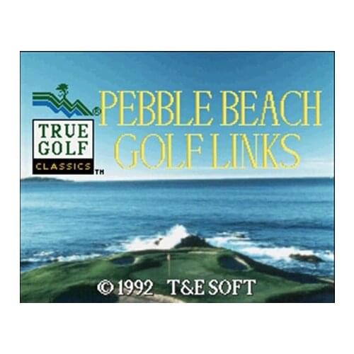 Pebble Beach Golf Links 16 bit Big Gray Game Card For NTSC Game Player Drop Shipping