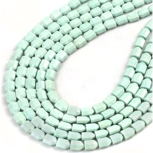 New Stylish Natural Flat Head Warhead Column Shape Spacer Beads 5*8mm for Making DIY Charms Bracelet Necklace