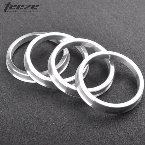 4 pieces/set Aluminum Alloy Center Rings OD 73.1 to ID 66.6 Car auto accessories centric hub ring freeshipping