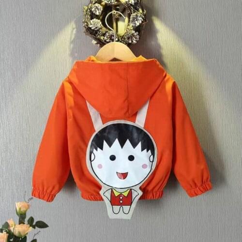 Kids Jackets For Boys Autumn Windbreaker Zipper Baby Girls Jacket Spring Outerwear Cartoon Clothes 1-2-3-5-7 Years Children Coat