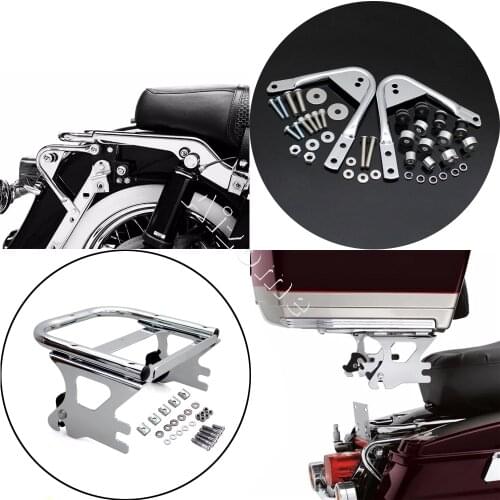 For Harley Touring 1997-2008 Detachable Two-up Tour Pak Pack Mount Luggage Rack Docking Hardware Conversion Kit