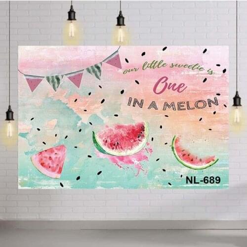 Photocall Summer Birthday Backdrop Fruit Party Decor Baby Shower Photography Background for Photo Studio Photographic Prop