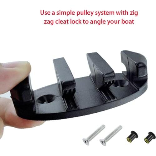 Kayaks Zig Cleat Non-slip Canoe Anchor Trolley Kit For Kayaks Canoes Boats Fishing Boat Replacement Rowing Boats Accessories