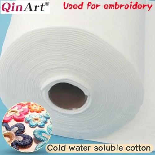 Computer embroidered cold water soluble cotton 20cm width 200g-300g thickness 3D three-dimensional embroidery