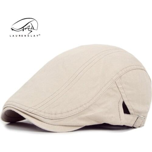 Korean COTTON HAT wholesale British Style Mens pure duck tongue forward Hat Womens painter Beret spring and summer fashion