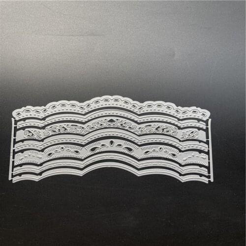 Curves Border Metal Cutting Dies for Scrapbooking Stencil Paper Cards Embossed Decorative Craft Die Cut