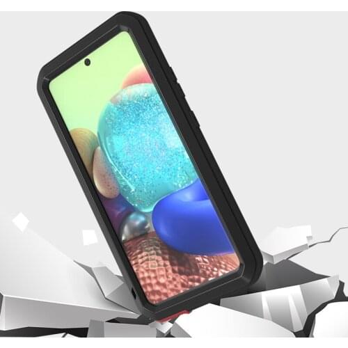 Powerful 360 Heavy Duty Phone Case for Samsung Galaxy A71 5G 4G Shock Dirt Proof Water Resistant Metal Armor Cover Phone Case