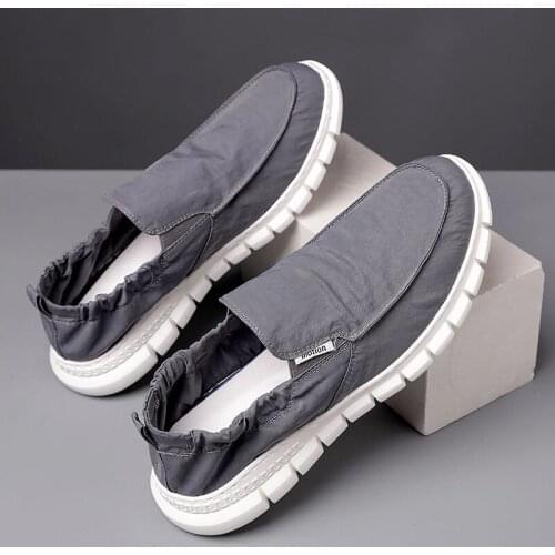 Mens shoes summer breathable pedal lazy shoes mens all-match old Beijing cloth shoes mens casual shoes
