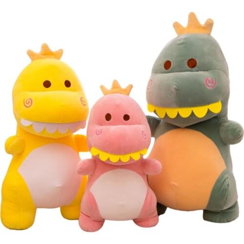 23cm soft soft cartoon big tooth dinosaur pillow baby dinosaur doll creative gift