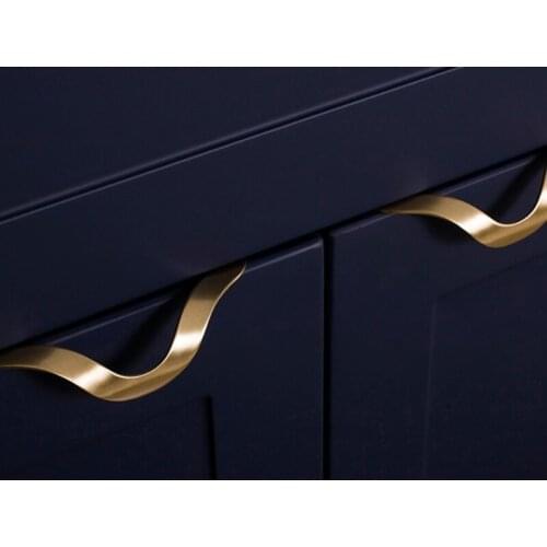 Invisible handle/brass Cupboard Handles European Antique Furniture Handles Drawer Pulls Kitchen Cabinet gold Knobs and Handles