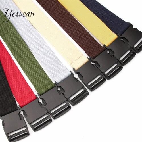 New 2020 Youth Fashion Canvas Belt For Men Women Casual Solid Color Sports Belt Training Mountain Climbing Belt