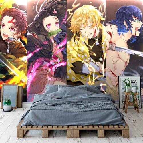 Kimetsu no Yaiba Wallpaper Custom 3D Wallpaper Anime Demon Slayer Wall Murals Bedroom Living room Decor Cosplay Studio Wall art