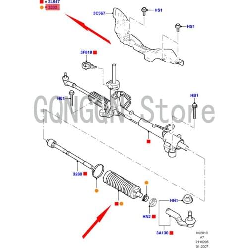 CAR steering gear dust cover gasket For dMo nd eoF oc us steering rod dust cover half shaft ball cage dust cover