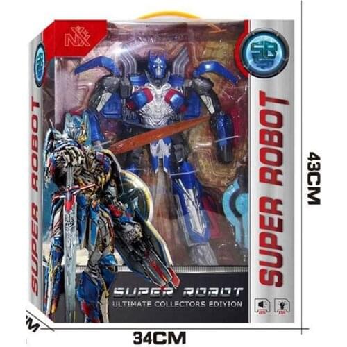 Transformation Robot Mighty God of War Autobots Figures with Music Light Car Model Autobots Collections Boy Kids Gifts
