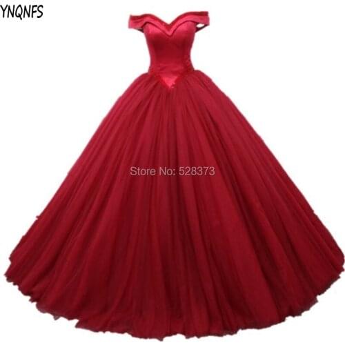 YNQNFS W75 Real Pictures Princess Ball Gown Wedding Dresses Bridal Party Dress 2019 Vestido de Noiva